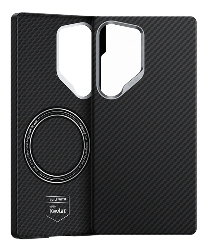 Benks Samsung Galaxy S25 Ultra Armor Air Kevlar dėklas, juoda, 4 nuotrauka